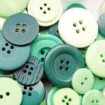 Bottle Green Buttons X 50g Mixed Green Buttons
