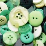 Bottle Green Buttons X 50g Mixed Green Buttons