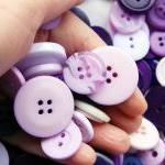 Lovely Lilac Buttons X 50g Mixed Button Bag