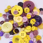 Just In Time For Summer Bright Yellow Buttons- 50g..